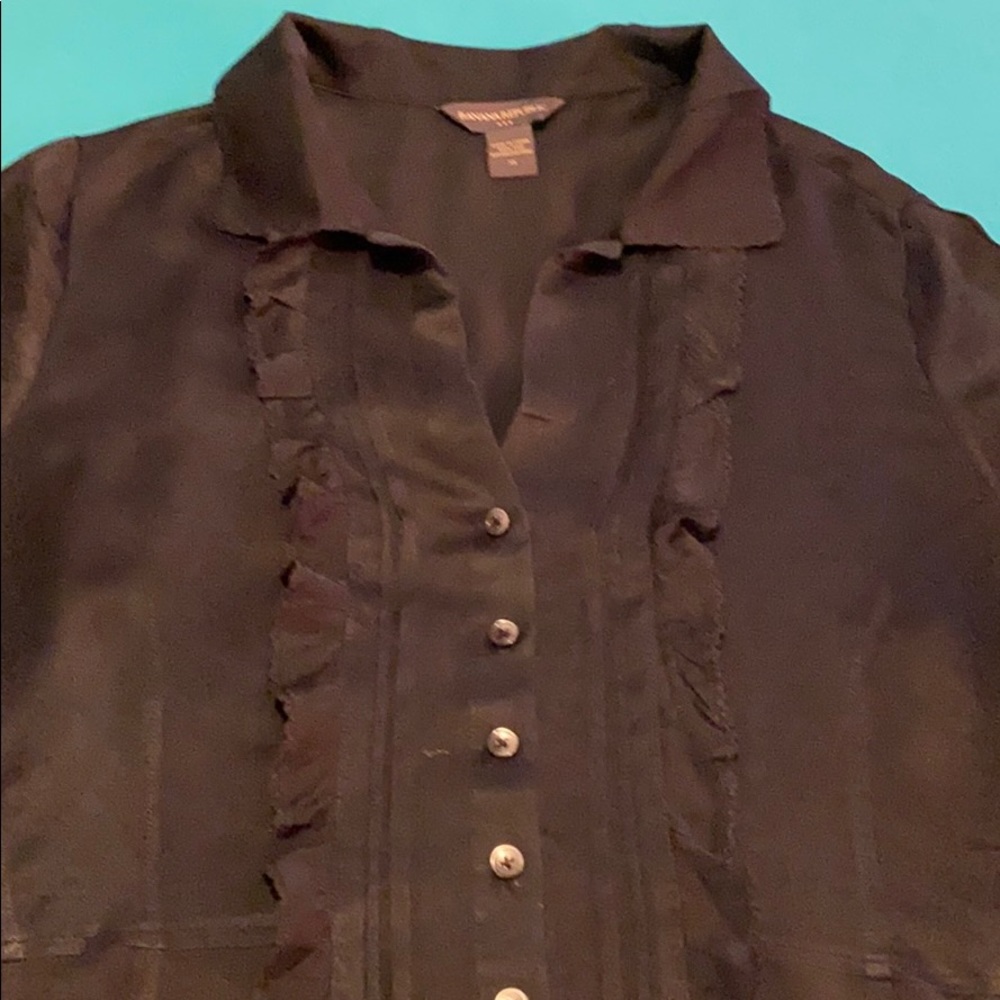 Banana Republic Black Short Sleeve Top